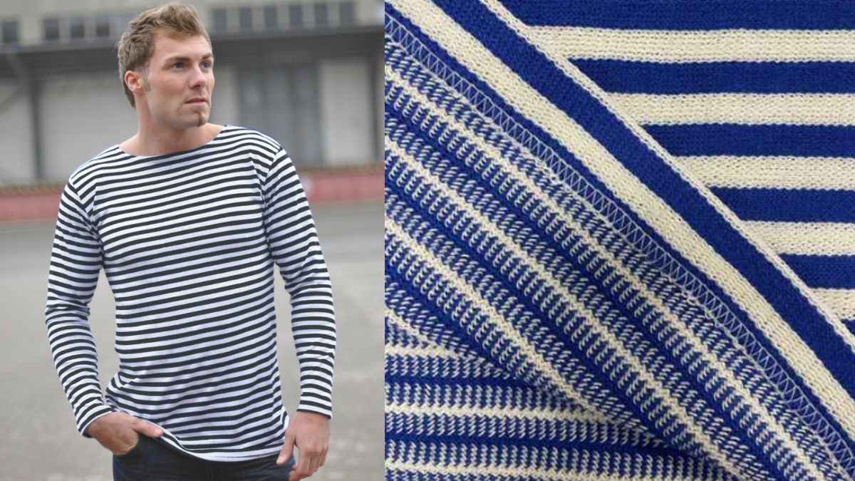 Triple knit Telnyashka fabric compared to summer Telnyashka fabric showing differences in knit structure, thickness, durability, and warmth.