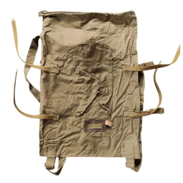 Original Soviet Veshmeshok military canvas backpack from the Afghan War and Cold War era.