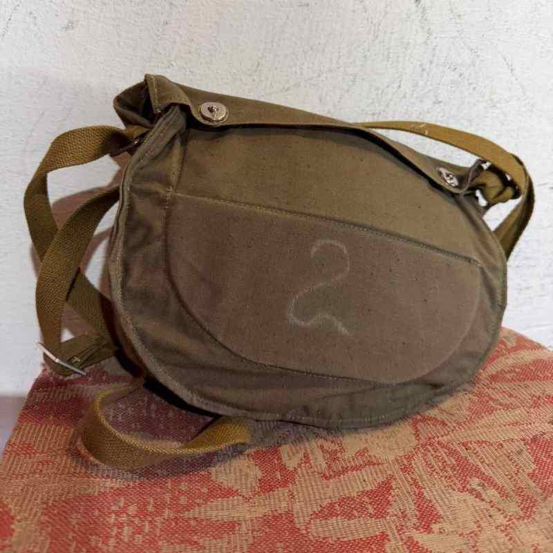 Vintage Soviet military storage bag supplied with PBF Hamster gas mask