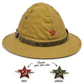 Soviet military Panama Hat with removable strap and red or field green star options