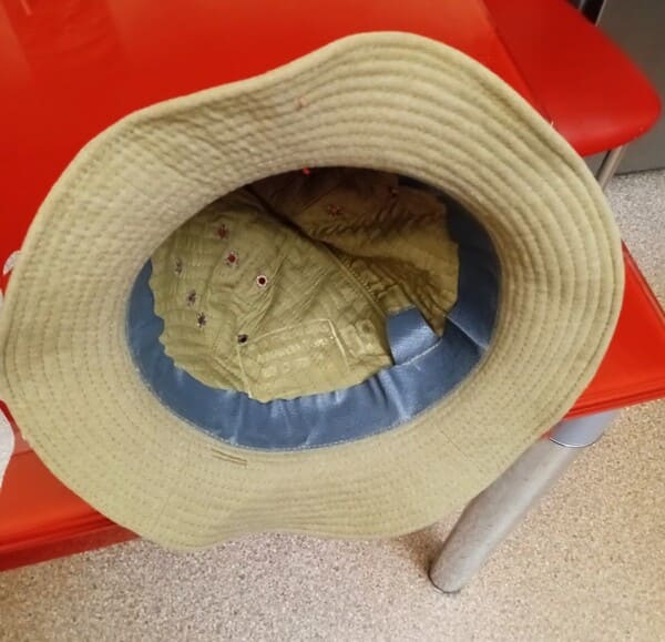 Interior construction of Soviet Afghan War Panamanka hat