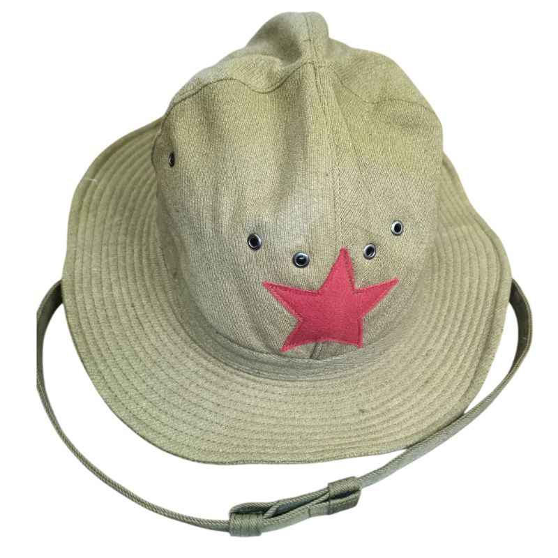 Soviet RKKA M1938 Panama Hat with Red Star high quality replica back view