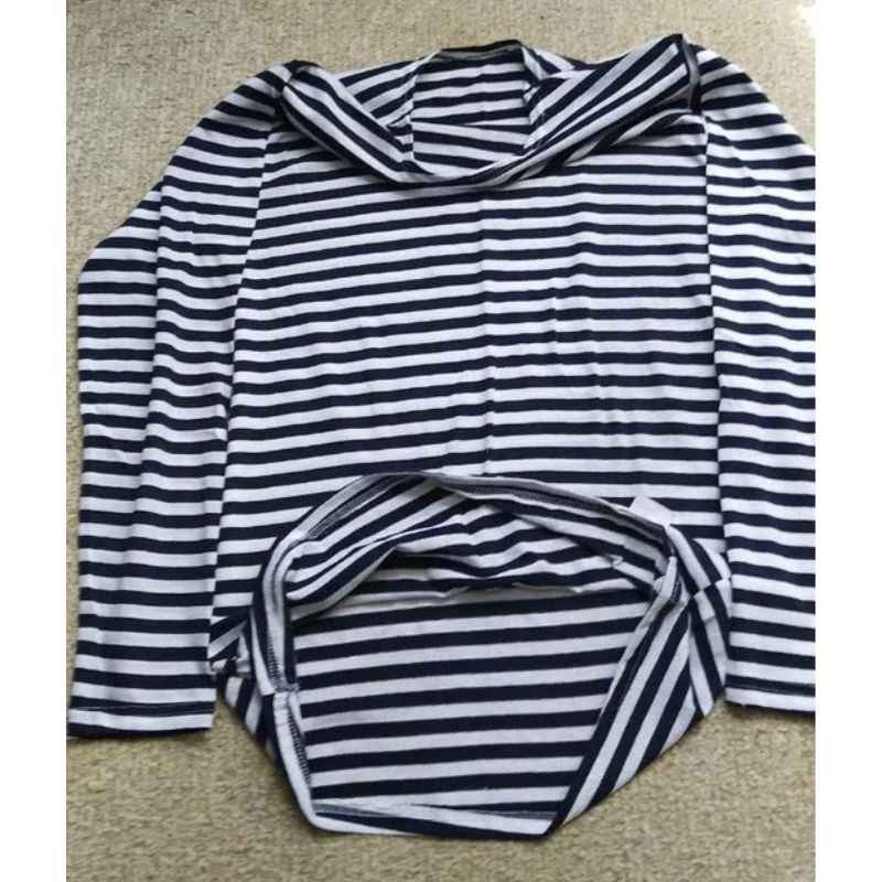 Soviet Russian Navy Telnyashka striped shirt back view