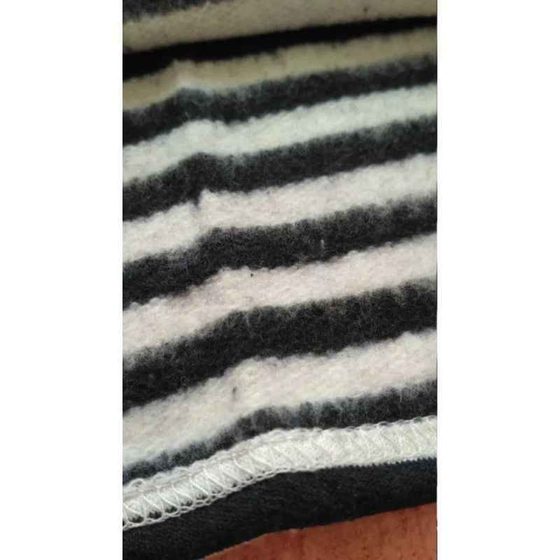 Close-up of Soviet Russian Winter Telnyashka brushed lining fabric