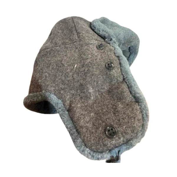 Authentic Soviet Ushanka winter hat with ear flaps and original USSR construction