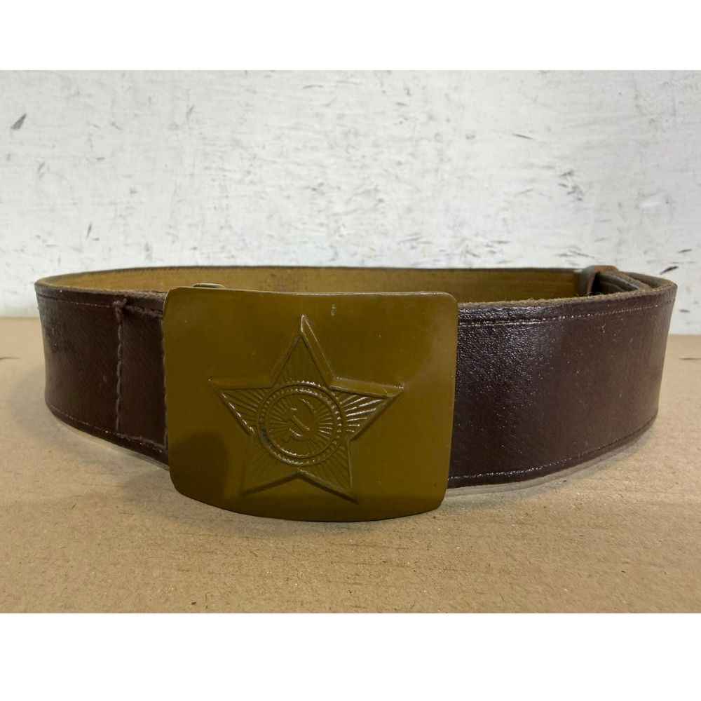 Original Soviet Army belt used during the Afghan War and late Cold War period